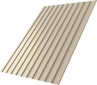 картинка Профнастил С8A в01 Grand Line 0,45 Принт Элит с пленкой Молочное дерево TwinColor Центр Кровли