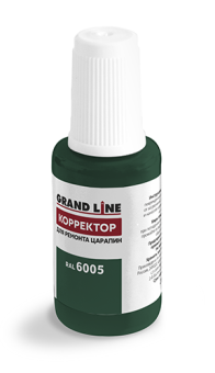 картинка Штрих-корректор для ремонта царапин Grand Line RAL 6005 (с кисточкой) Центр Кровли