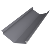 Планка ендовы нижней для композитной черепицы 140х140 0,5 PE с пленкой RAL 7004 сигнальный серый (3м) Центр Кровли