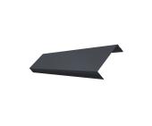Ламель обратная 100 забора жалюзи Texas 0,45 PE-Double RAL 7024 мокрый асфальт Центр Кровли