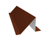 Планка снегозадержания малая Grand Line 0,5 Сатин с пленкой RAL 3009 оксидно-красный (3м) Центр Кровли