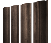 Штакетник Круглый с прямым резом 0,45 Print Premium Almond Wood Fresh Центр Кровли