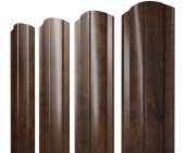 Штакетник Круглый фигурный 0,45 Print-Double Premium Antique Wood Центр Кровли