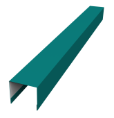 Стойка боковая крепежная для забора жалюзи Palermo 0,45 PE RAL 5021 водная синь (2м) Центр Кровли