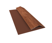 Планка финишная БХ new 0,45 Print Premium Rowan Wood Intense FTC (3м) Центр Кровли