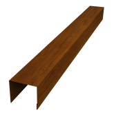 Стойка боковая крепежная для забора жалюзи Palermo 0,45 Print-double Premium Golden Wood Intense F (1,8м) Центр Кровли