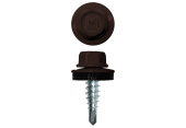 Саморез по металлу Daxmer 4,8х19 RAL 8017 (250) сверло №2 Центр Кровли