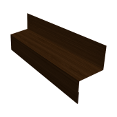 Отлив межэтажный 35 0,45 Print Elite Choco Wood TwinColor (2м) Центр Кровли