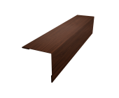 Планка завершающая 50х50 жалюзи Milan 0,45 Print Elite Choco Wood TwinColor (3м) Центр Кровли