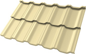 Профиль волновой "Квинта Уно" ("Kvinta Uno") 0,45 ПЭ RAL 1014 слоновая кость Центр Кровли
