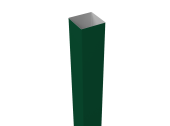 Столб 60х60х2,0х3000 Colority Black металл неоцинкованный с полимерным покрытием RAL 6005 GL Центр Кровли