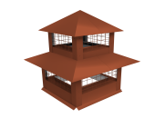 Дымник на трубу двойной с сеткой 630х630мм 0,5 Satin Matt TX с пленкой RAL 8004 терракота Центр Кровли