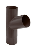 Тройник трубы New, 90 мм Мatt RAL 8017 Центр Кровли