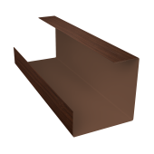 Планка угла внутреннего составная нижняя 0,45 Print Elite Choco Wood TwinColor (2м) Центр Кровли