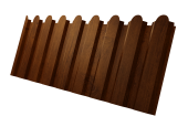 Профнастил С20A фигурный 0,45 Print Premium Golden Wood Intense FTC Центр Кровли