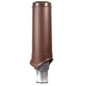Выход вентиляции Krovent Pipe-VT 125/700 изолированный коричневый Центр Кровли