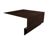 Планка околооконная сложная Экобрус Grand Line 250х75х25 0,45 Print Premium Antique Wood TwinColor (3м) Центр Кровли