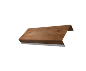 Ламель обратная стартовая/финишная забора жалюзи Texas 53мм для калиток и ворот (с заполнением ламелями 125) 0,45 Print Premium Pine Wood Fresh Центр Кровли