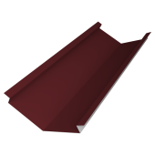 Планка ендовы нижней для композитной черепицы 140х140 Grand Line 0,45 Drap ТХ RAL 3005 красное вино (2м) Центр Кровли