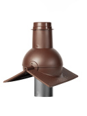 Выход канализации коньковый Krovent Pipe-cone коричневый Центр Кровли
