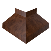 Угол отлива внешний 70 0,4 Print Premium с пленкой Cherry Wood Fresh TwinColor Центр Кровли
