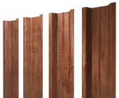 Штакетник П-образный В с прямым резом 0,45 Print Premium Rowan Wood Intense FTC Центр Кровли