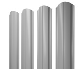 Штакетник Полукруглый Slim фигурный 0,5 Satin RAL 7004 сигнальный серый Центр Кровли