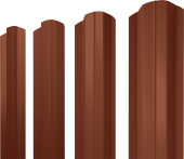 Штакетник М-образный B фигурный Grand Line 0,45 Drap TX RAL 8004 терракота Центр Кровли