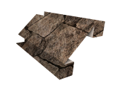 Планка угла внутреннего сложного БХ new 0,45 Print Elite King Stone TwinColor (2м) Центр Кровли