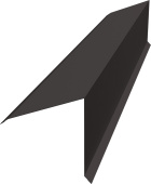 Планка конька односкатной кровли 160х160 Grand Line 0,45 Drap СТ RR 32 темно-коричневый (2м) Центр Кровли