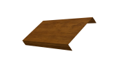 Ламель обратная 150 забора жалюзи Texas 0,45 Print-Double Elite с пленкой Golden Wood Центр Кровли
