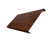 Ламель обратная 200 забора жалюзи Texas 0,45 Print Elite с пленкой Cherry Wood TwinColor Центр Кровли