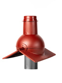 Выход канализации коньковый Krovent Pipe-cone красный Центр Кровли