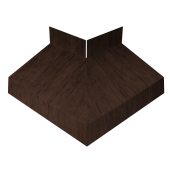 Угол отлива внешний 70 0,45 Print-Double Premium с пленкой Antique Wood Центр Кровли