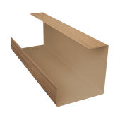 Планка угла внутреннего составная нижняя Экобрус Grand Line 0,45 Принт Элит Медовое дерево TwinColor (3м) Центр Кровли