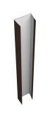 Крепежная планка верхняя Texas 0,5 PE lite RAL 8017 шоколад (3м) Центр Кровли