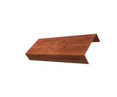 Ламель обратная 125 забора жалюзи Texas стартовая/финишная для калиток и ворот 0,45 Print Premium с пленкой Rowan Wood Intense FTC Центр Кровли