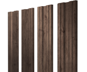 Штакетник Twin с прямым резом 0,45 Print Premium Almond Wood Fresh Центр Кровли