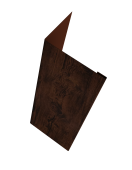 Нащельник (для калиток и ворот) 25х35 жалюзи Milan, Tokyo, Palermo 0,45 Print Elite Cherry Wood TwinColor (L2,0) Центр Кровли