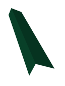 Планка на коньковый аэратор 30х20 Grand Line Фартук S8 0,5 Сатин с пленкой RAL 6005 зеленый мох (3м) Центр Кровли