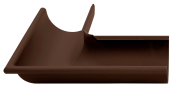 Угол желоба внешний 90 гр 125 мм Matte PU RAL 8017 Центр Кровли