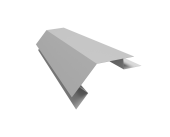 Планка угла внешнего сложного 135 градусов БХ new 0,5 PE с пленкой RAL 7004 сигнальный серый (2м) Центр Кровли