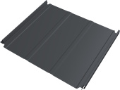Кликфальц Double Pro Line Grand Line 0,45 Drap двухсторонний с пленкой на замках RAL 7024 мокрый асфальт Центр Кровли