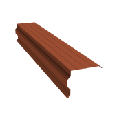 Планка торцевая фигурная 90х110 0,5 Velur X RAL 8004 терракота (3м) Центр Кровли