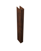 Стойка жалюзи Texas 0,45 Print-Double Premium Cherry Wood Dark F (для калиток и ворот) (2м) Центр Кровли