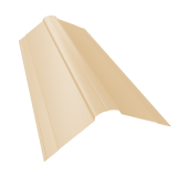 Планка конька фигурного 150x150 0,45 Drap TX RAL 1015 светлая слоновая кость (3м) Центр Кровли