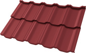 Профиль волновой "Квинта Уно" ("Kvinta Uno") 0,45 ПЭ RAL 3011 коричнево-красный Центр Кровли