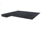 Планка завершающая 0,45 Print Premium Grey Wood TwinColor (2м) Центр Кровли