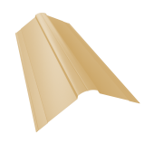 Планка конька фигурного 150x150 0,45 PE lite с пленкой RAL 1014 слоновая кость (3м) Центр Кровли