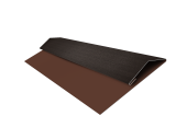 Планка стартово-финишная Экобрус Grand Line 0,45 Print Elite Coffee Wood TwinColor (3м) Центр Кровли